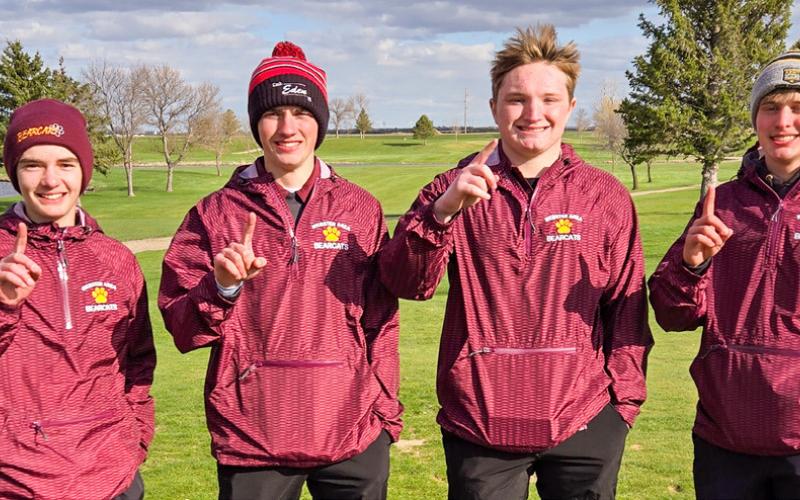 Webster Area Bearcat boys golf team took first at Miller last week. Pictured are members Seth Lesnar, Blaize Amdahl, Thomas Kuecker and Michael Dorsett. Reporter &amp;amp; Farmer | Subscriber snapshot