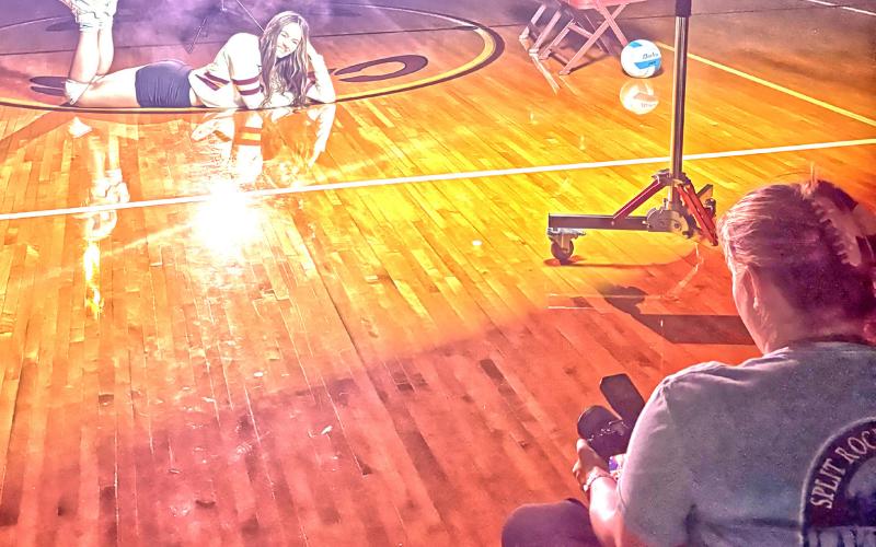 Brianna Jorgenson is taking pictures of her daughter Marlee Dornbusch and the volleyball team. Jorgenson started using new techniques has learned to make a change on how sport photos are taken in the northeast part of South Dakota. Reporter &amp;amp; Farmer | Subscriber Snapshot