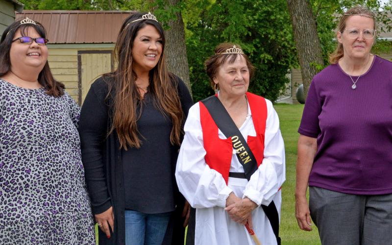 Members of the 2024 Roslyn Vinegar Festival Royal Quart are, from left, Princess Vinaigarette Kim Lorensberg, Princess Pickle Shauna Kjos-Miotke, Vinegar Queen Marci Johnson and Princess Sour Helen Trautner. The women were honored June 15 during the annual festival in Roslyn. Reporter &amp;amp; Farmer | Luke Caputo