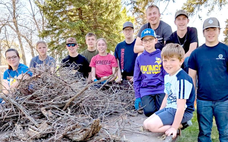Country Kids 4-H club helped with their annual clean up of New Sweden Cemetery and planted flowers there. Pictured from left, kneeling front, Nolan Rasmus, Will Weitbrecht; in back, Lynnea Hubsch, Morgan Weitbrecht, Dylan Rasmus, Aiden Gaikowski, Macee McGregor, Blaise McGregor, Isaac Nelson, Gabriel Gaikowski and Nathan Hubsch. Reporter &amp;amp; Farmer | Subscriber snapshot