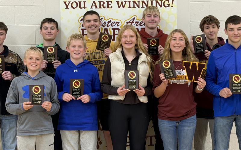 Webster Area cross country runners receive end of season team awards