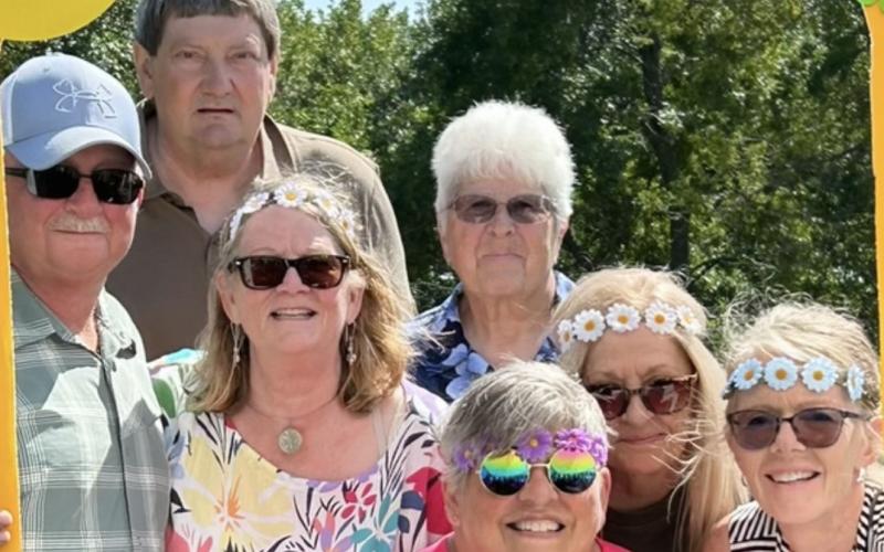 Members of Bristol High School class of 1973 joined in a Pirates’ reunion Aug. 24. Attendees pictured from left are David Olson, Harold Orr, Melanie (McKittrick) Sedler, Mary (Moxness) Skaare, Kathy (Wattier) Adams, Charla (Saylor) Imrie and Joan (Berg) Imrie plus, not pictured, Mike Harms and Jon Biersbach. Reporter &amp;amp; Farmer | Subscriber snapshot