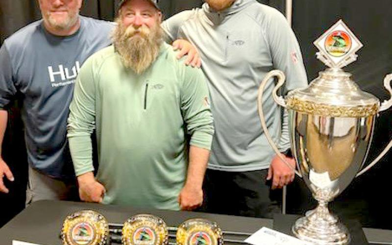 From left are Shawn Schmidt, Marcus Quam and Ryan Busche, Webster who won 2024 team of the year Casino Cup Walleye Circuit hosted by casinos in North and South Dakota. Placings for the trio throughout the summer were 13th at Mobridge; second at Devils Lake, ND; third at New Town, ND and back to Mobridge for the championship where they placed seventh on the first day and sixth on the second day. Reporter &amp;amp; Farmer | Subscriber snapshot