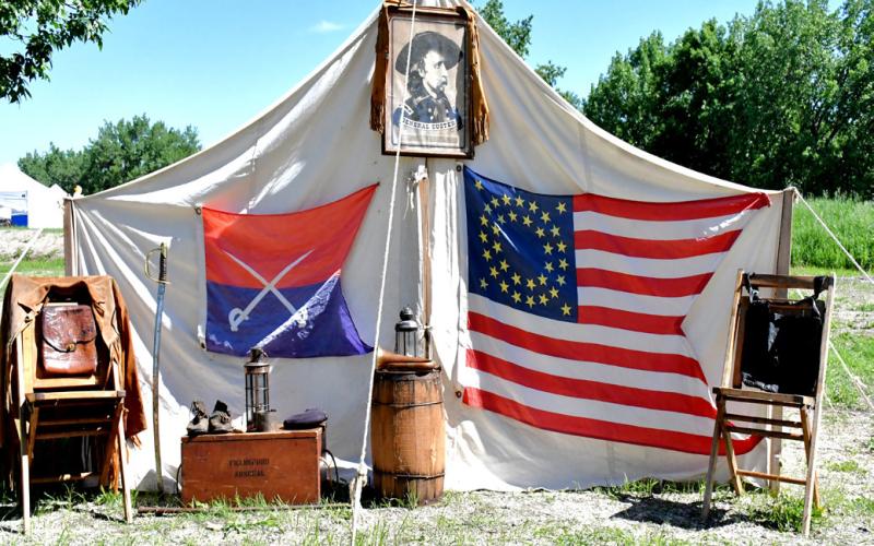 Old teaching young and young teaching old at Fort Sisseton Festival