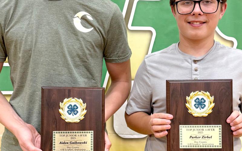 Aiden Gaikowski, left and Parker Zirbel were each named top junior. Reporter &amp;amp; Farmer | Subscriber snapshot