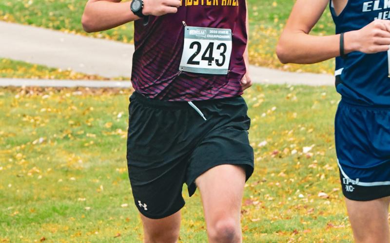 Webster Area cross country runner Grady Wagner competes in the SDHSAA Class A State cross country meet Oct. 25 in Huron. Wagner finished the boys 5k race in 116th place with a time of 20:18.41. Reporter &amp;amp; Farmer | Leyton Beardslee