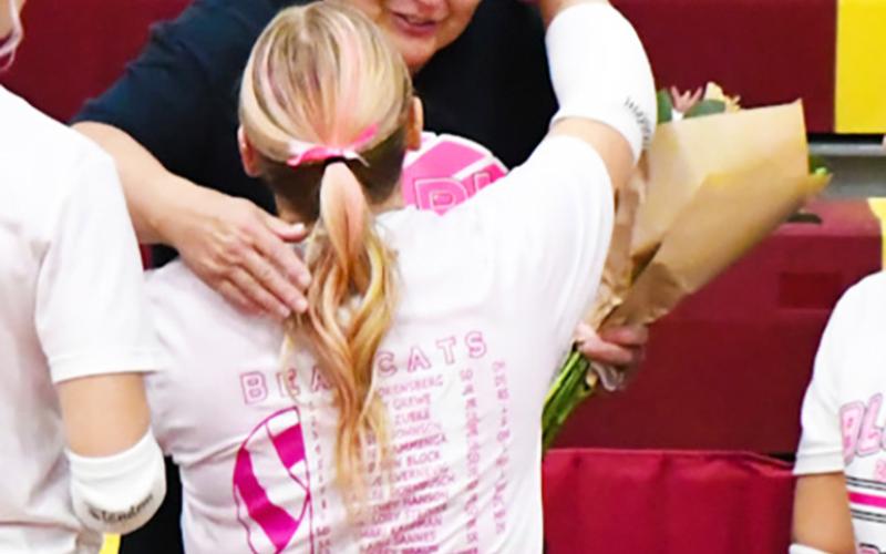 Volleyball “dig pink” night