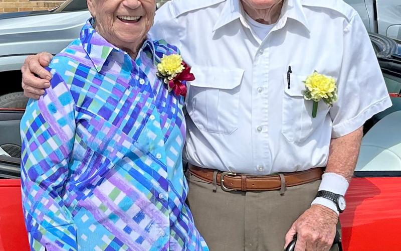Leading the alumni parade June 28 in Webster were honored graduates Bev Carr and Neil Haase, who were the alumni queen and king, respectively. Reporter &amp;amp; Farmer | Subscriber snapshot