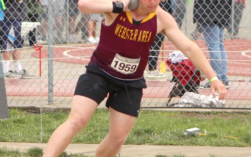 Breaking personal record after personal record at the state track meet last weekend, Matthew Mount walked away from the shot put field event with a strong second place finish May 25. He threw a distance of 143’10” to earn that spot. Reporter &amp;amp; Farmer | Subscriber snapshot