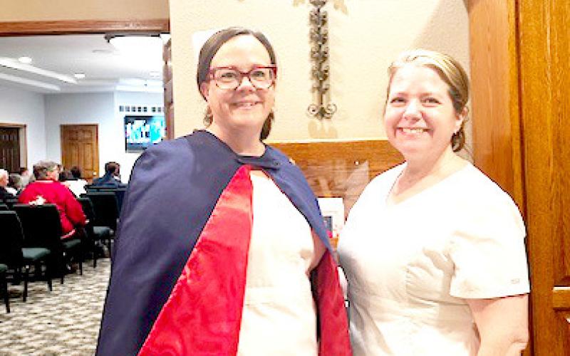 The Nurse Honor Guard aims to recognize the careers of nurses through funeral services. Here from left, Laura Frankenhoff RN and Ruth Hernandez DNP, APRN, CNP wear the traditional wardrobe for a Nurse Honor Guard ceremony. Reporter &amp;amp; Farmer | Subscriber Snapshot