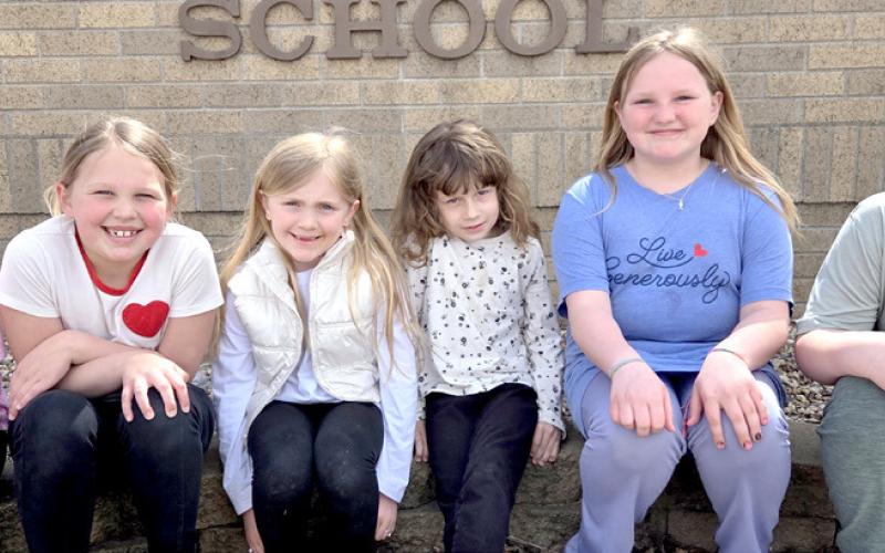 Webster Area Elementary School students recognized as March students of the month by grade, from left are Addy Hoops, fourth; Addy Siglin, second; Berkley Matthews, first; Layla Jones, kindergarten; Holly Zubke, third and Abel Bloom, fifth. Reporter &amp;amp; Farmer | Subscriber snapshot