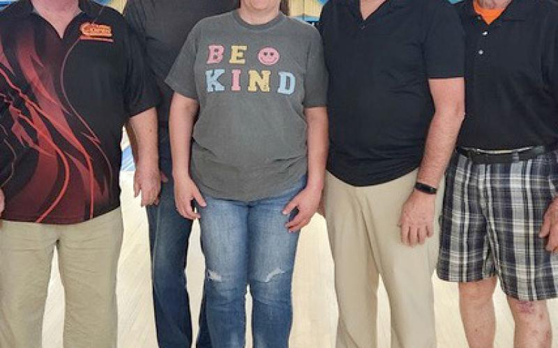 Lake Region Electric Assn. bowling team, from left, Austin Grimes, Jim Keller, Shawn Lesnar, Kevin Bohn and Ken Roerig, won the Wednesday night league championship by prevailing in a roll off with Pampered Paws and Decoy Bar. They then won the roll off for the association championship by defeating Tuesday night league’s Dakota Fiberglass. Reporter &amp;amp; Farmer | Subscriber snapshot
