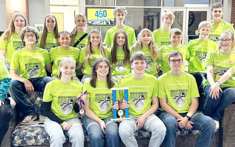 Webster Area robotics team places third in state competiton