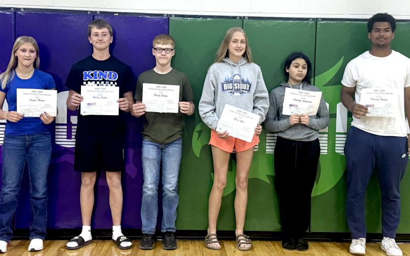 Waubay School awards