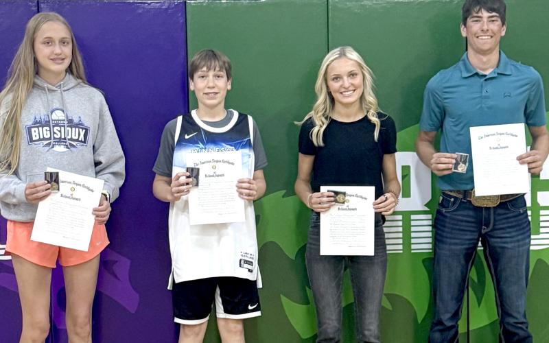 Waubay School awards