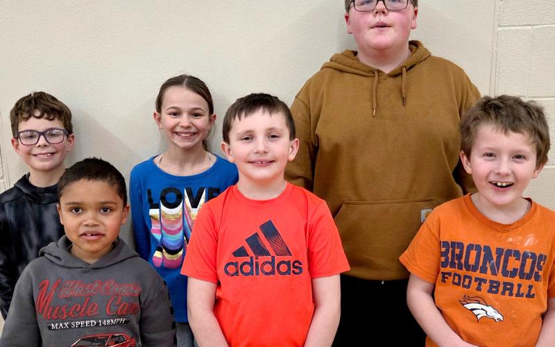 Webster Area Elementary students of the month for February are from front left, Ryder Spooner Kindergarten, Huck Shoemaker first, Lance Johnson second, Back row left, Layton Randall third, Ada Kuecker fourth, and Graysen Dean fifth. Reporter &amp;amp; Farmer | Subscriber Snapshot