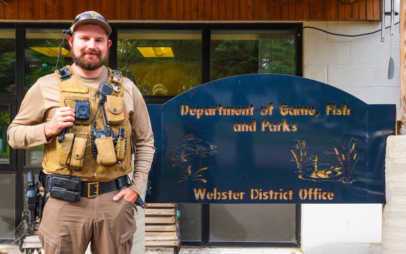 Webster based conservation officer Kenny Jimerson, pictured Sept. 30, started at his position in August. One of his favorite parts of the job, Jimerson said, is how every day is different. Reporter &amp;amp; Farmer | Leyton Beardslee