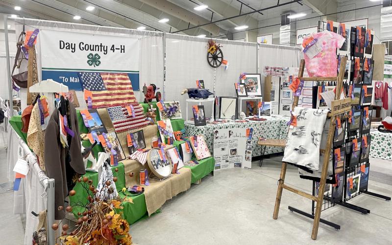 Day County 4-H members’ exhibit entries were on display at a booth in Norby Hall at the South Dakota State Fair. Reporter &amp;amp; Farmer | Subscriber snapshot