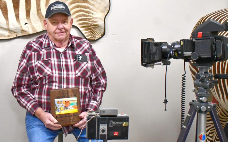 Jim Brakefield, pictured Jan. 20 in the Museum of Wildlife, Science &amp;amp; Industry in Webster, was selected as Webster Area Chamber of Commerce’s 2025 Citizen of the Year. Currently, he serves as an Honor Guard Officer, Museum of Wildlife, Science &amp;amp; Industry board president, Sun Dial Manor board member and a member of the Cruisin’ Classics Car Club. Reporter &amp;amp; Farmer | Leyton Beardslee