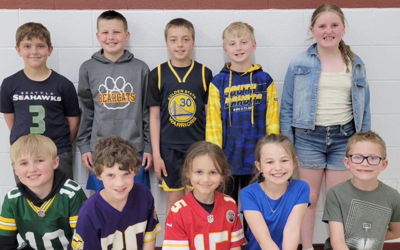 Webster Area Elementary School announced the top Accelerated Readers for the school year. First grader Edgar Hamann set a new Webster Area Elementary record for Accelerated Reader points, 1,045.9 points. Top readers from each classroom are from left, front, Barrett Bloom, Jonathan Fosheim, top overall AR point holder Hamann, Ada Kuecker, Zane Hubsch; back, Ian Mammenga, Harrison Wagner, Gunnar Lesnar, Jaxson Hansen and Harper Olson. Reporter &amp;amp; Farmer | Subscriber snapshot