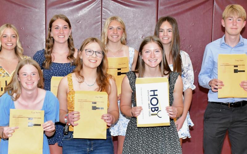 Webster Area High School students receive academic awards