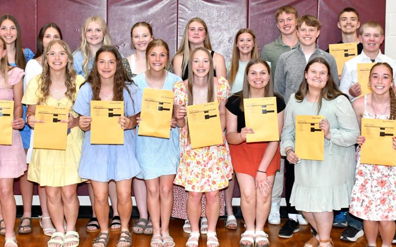 Webster Area High School students receive academic awards