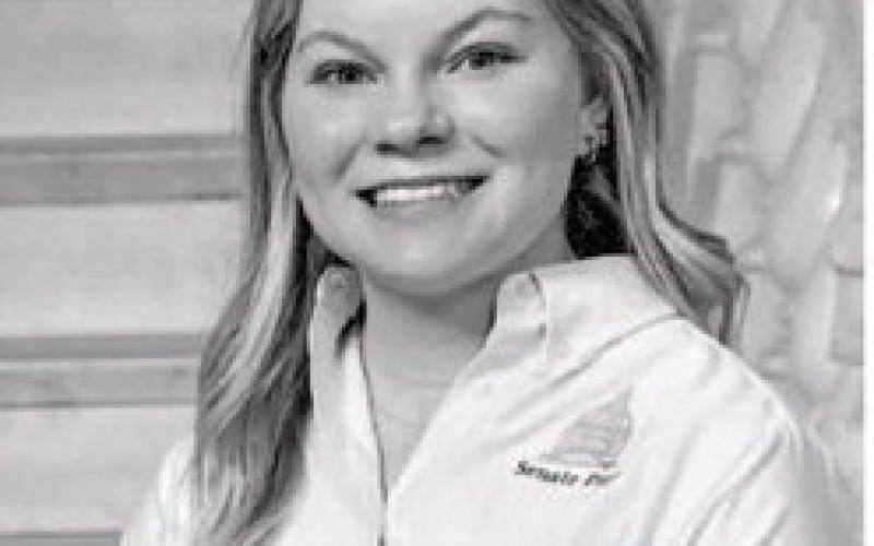 Mia Coester served as a senate page during the 2025 Legislative session in Pierre.