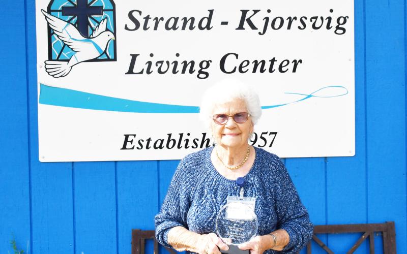 Genevieve Ewalt was recognized as the 2024 Adult Volunteer of the Year for her efforts as a volunteer at Strand-Kjorsvig Living Center in Roslyn. The South Dakota Health Care Association award ceremony took place in Sioux Falls Sept. 24-26 Ewalt was surrounded by friends and family in support of her achievement. Reporter &amp;amp; Farmer | Brenner Cariveau