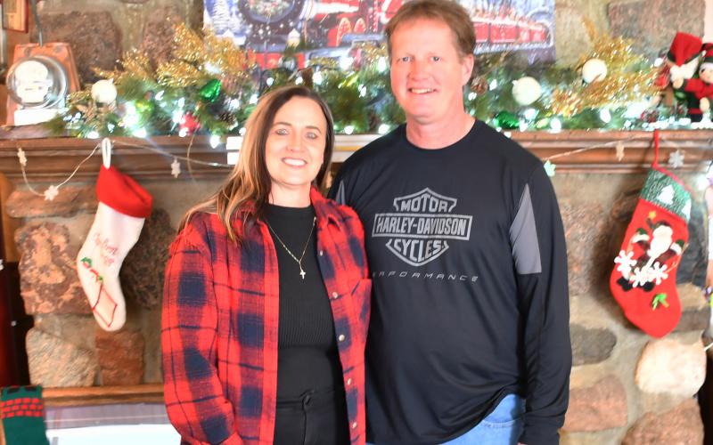 Pereboom’s Cafe will be recognized with a community service award for the first time on behalf of the South Dakota Retailers Association in Pierre Jan. 13. Here, owners Janice and Jay Pereboom stand together in front of Christmas decor at the cafe. Reporter &amp;amp; Farmer | Brenner Cariveau