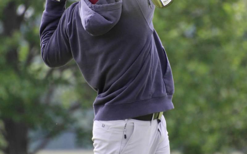 Michael Dorsett watched his shot fly during the boys state golf tournament June 2-3 in Watertown at the Cattail Crossing course. Dorsett shot an 88 on day one and an 84 on day two placing him 84th. Reporter &amp;amp; Farmer | subscriber snapshot