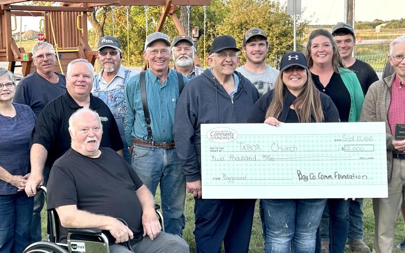 Grant helps furnish playground
