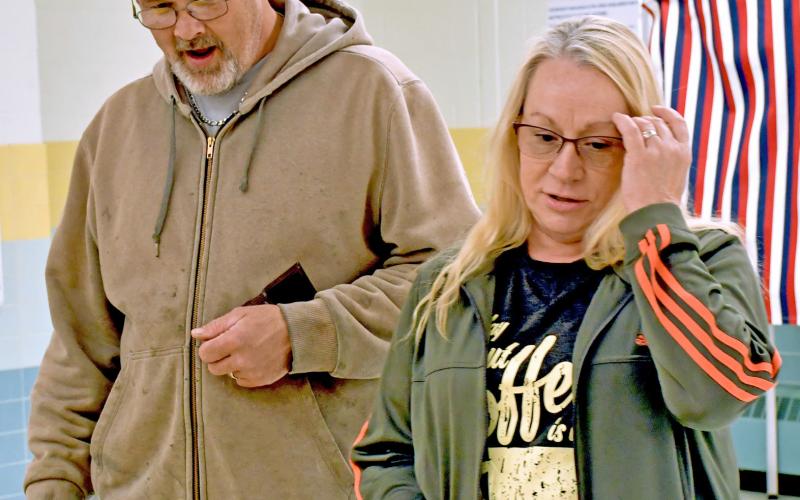 Mark and Vicki Kampa exercised their American right to vote in the June 4 primary election at the Day County Courthouse. Reporter &amp;amp; Farmer | Amanda Dulitz