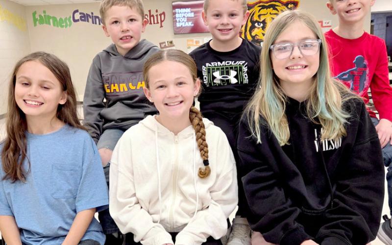 Webster Area Elementary School students of the month for January, from left, by grade, are front, Edgar Hamann third, McKenzie Moran fourth,Skylar Ascher fifth; back, Blake Zimmerman kindergarten, Theodore Ure first and Camdyn Huffman second. Reporter &amp;amp; Farmer | Subscriber snapshot