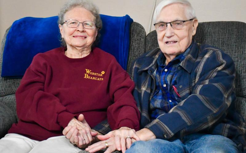 Webster residents, from left, Pat and Gene Hoffman pictured in their home Feb. 2 will be married 60 years in April. The two began dating in high school and have been married since 1966. Reporter &amp;amp; Farmer | Leyton Beardslee