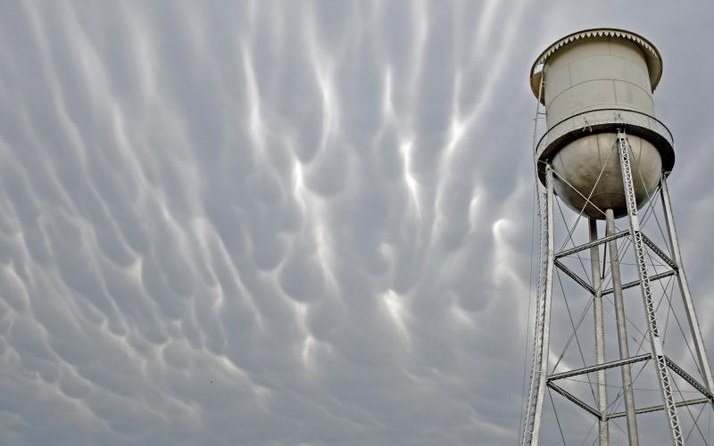 Rare cloud formations follow storm