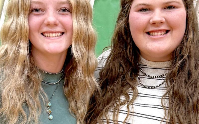 Round robin winners were large animal – Mackenzie Atherton, left and small animal – Kelsey Fischer. Reporter &amp;amp; Farmer | Subscriber snapshot