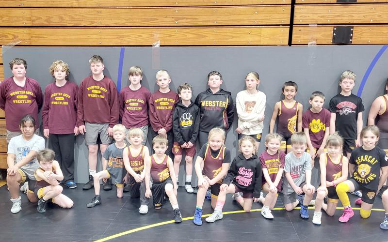 Webster Area AAU wrestlers compete at district meet