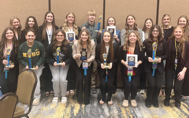 Webster Area Key Club members attended the MinnDak District Leadership Conference (DCON) in Aberdeen March 13-14 and took home numerous awards. Front, from left, is Tenley Spiering, Jocelyn Rumpca, Ava Bjerke, Jersey Johnson, Emari Kaufman, Remi Hubsch, Quinn Matthews and Hannah Sonstebo. Back, from left, are Lucy Eidahl, Siri Voss, Ryan Johnson, Chloe Kvernevig, Grady Wagner, Sophia Wilson, Mallory Steiner, Chloe Mammenga, Kala Kwasniewski and Callie Shoemaker. Reporter &amp;amp; Farmer | Subscriber snapshot