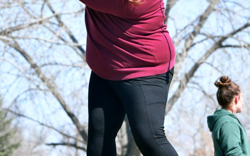 Kelsey Fischer tees off during the Webster Area Invitational Golf Tournament April 22. Reporter &amp;amp; Farmer | Leyton Beardslee
