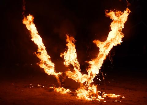 Kicking off homecoming festivities for Webster Area School District was the annual burning of the ‘W’ Sept. 2. Reporter &amp; Farmer | Brenner Cariveau