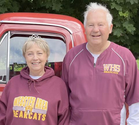 Webster High School 1964 graduates Eunice and Bob Knight were chosen queen and king. Reporter &amp; Farmer | Subscriber snapshot