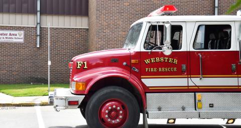Webster Fire Department responded to a call at Webster Area school Aug. 12. A potential gas leak was the subject for the call which prompted the fire department to respond quickly. As staff were outside the school the fire department completed their work on the inside of the building. The fire trucks left shortly after determining there was no threat to the school staff, according to Assistant Fire Chief Eric Kwasniewski. Reporter &amp; Farmer | Brenner Cariveau