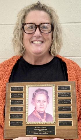 Webster Area School kindergarten teacher Karla Karst is the 2024-25 recipient of the Dorothy Garrick Teaching Award. Criteria for the award is a teacher who has distinguished him or herself as an excellent teacher and innovator in the field of education for Webster Area School District. Reporter &amp; Farmer | Subscriber snapshot