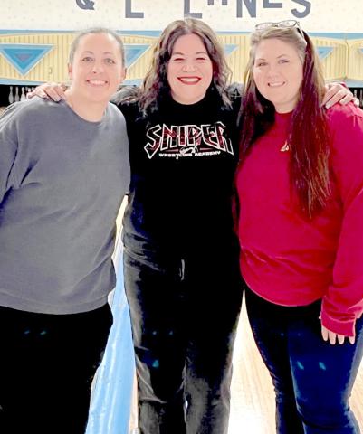 Thursday Night League bowling champions are, from left, Alisha LaCourse, Kristen Marko and Teresa Lone. Reporter &amp; Farmer | Subscriber snapshot
