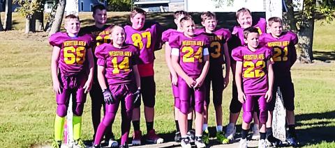 Reporter & Farmer | Subscriber Snapshot Webster Area youth football has started up again in Roslyn with the Webster Area youth taking on the Britton- Hecla team Sept. 28. Here is the fifth/sixth grade youth team for Webster Area. From Left, Bryson Bloom, Grant Hauck, Rhys Lopez, Bryson Johnson, Silas Miller, Landen Lee, Cooper Gangle, Corbin Snaza, Tucker Aadland &amp; Cooper Lesnar.