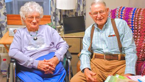 Robert Witt comes to Sun Dial Manor any chance he gets to visit his wife, Velma Witt. These two have been married for 25 years. He says it’s been some of his best years and he’s pretty sure he’s given his wife at least a few good years too. Reporter &amp; Farmer | Connor Handrahan