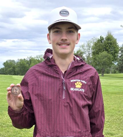 Webster Area Bearcat golfer Blaize Amdahl secured an 18th place medal at the state golf tournament. Reporter &amp; Farmer | Subscriber snapshot