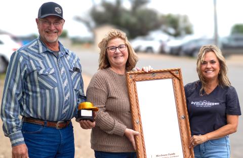 Brad and Diann Morehouse were named the 2026 Farm Family of the Year by the Aberdeen Chamber of Commerce Sept. 17. CEO of Aberdeen Chamber, Gail Linde presented the award to the Morehouses for their many years of service of working on their farm and butchering Wagyu beef. Reporter &amp; Farmer | Subscriber Snapshot