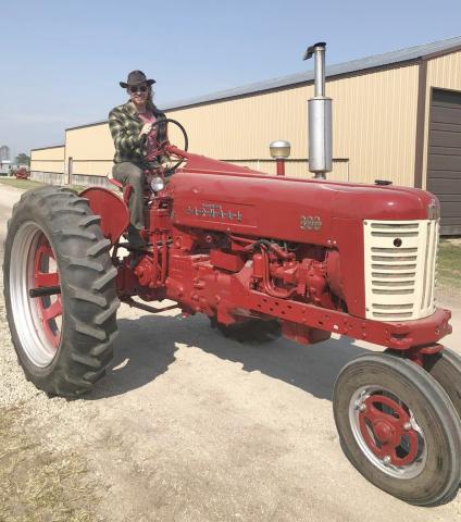Davis Lorimor, Keystone won the Farmall tractor at the 13th Carl M. Johnson memorial tractor giveaway during the James Valley Threshing Show in Andover. Reporter &amp; Farmer | Subscriber snapshot