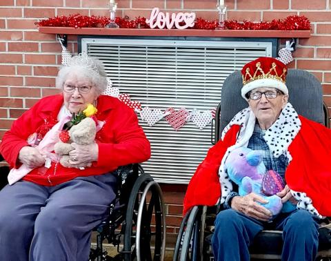 Bethesda Home, Webster celebrated Valentine’s Day and chose Queen of Hearts Betty Tulowetzke and King of Hearts Ed Gruba. Reporter and Farmer | Subscriber snapshot
